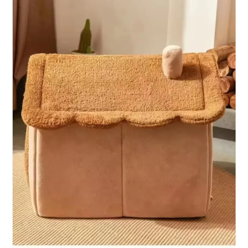 Cozy Pet House 🏠 | Washable & All-Season Bed