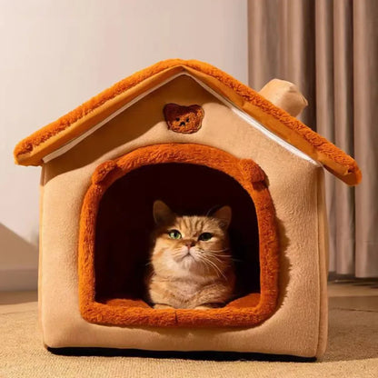 Cozy Pet House 🏠 | Washable & All-Season Bed