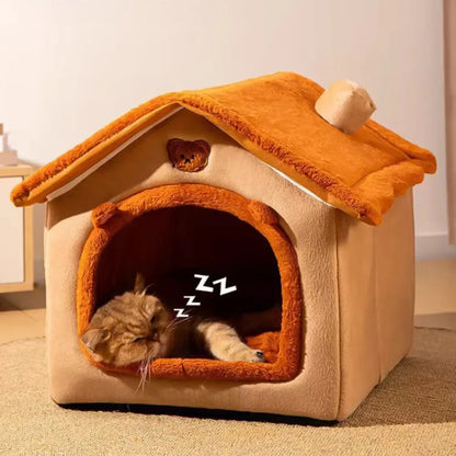 Cozy Pet House 🏠 | Washable & All-Season Bed